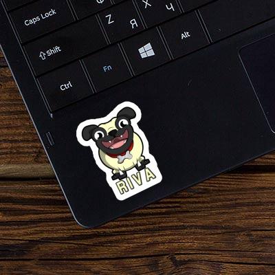 Pug Sticker Riva Notebook Pug Sticker Riva Notebook Image
