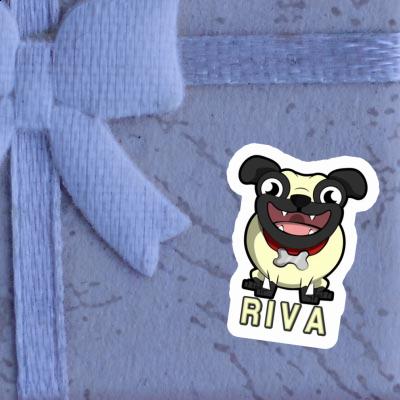 Aufkleber Mops Riva Laptop Aufkleber Mops Riva Laptop Image