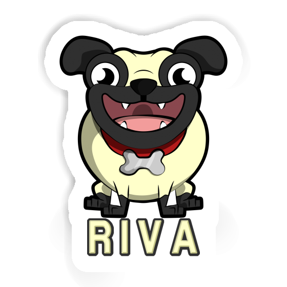 Aufkleber Mops Riva Notebook Aufkleber Mops Riva Gift package Image