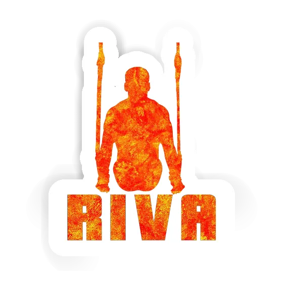 Gymnaste aux anneaux Autocollant Riva Image