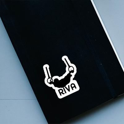 Autocollant Gymnaste aux anneaux Riva Notebook Image