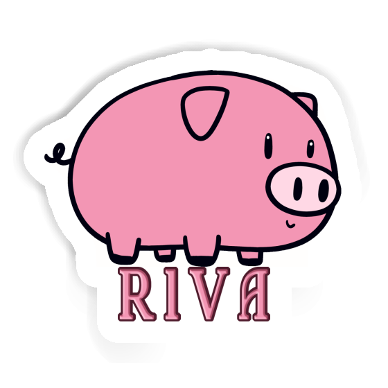 Cochon Autocollant Riva Notebook Image