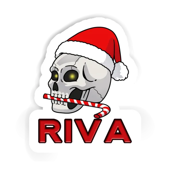 Riva Autocollant Crâne de Noël Riva Autocollant Crâne de Noël Image