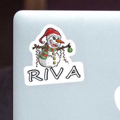 Schneemann Sticker Riva Notebook Image