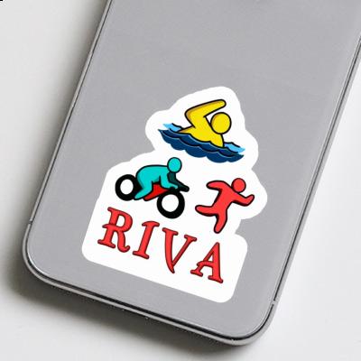 Riva Autocollant Triathlète Laptop Riva Autocollant Triathlète Laptop Image