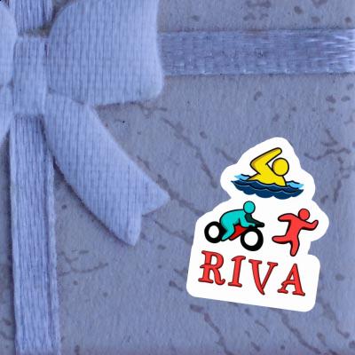 Riva Autocollant Triathlète Riva Autocollant Triathlète Image