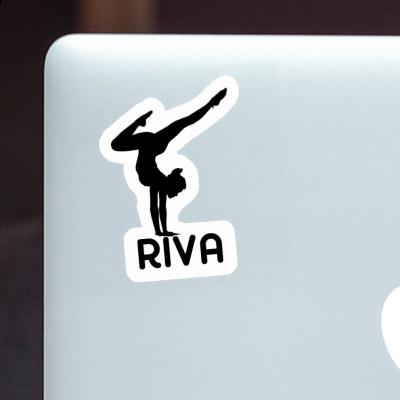 Yoga Woman Sticker Riva Notebook Yoga Woman Sticker Riva Notebook Image
