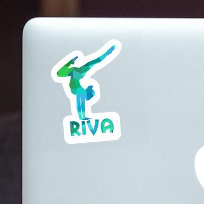 Riva Aufkleber Yoga-Frau Notebook Riva Aufkleber Yoga-Frau Notebook Image