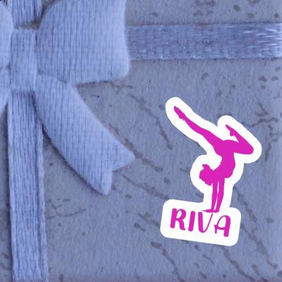 Sticker Yoga Woman Riva Sticker Yoga Woman Riva Image