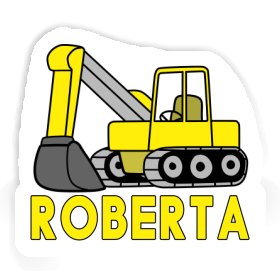 Sticker Roberta Excavator Image