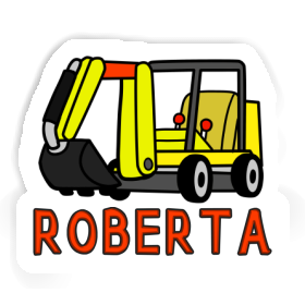 Sticker Roberta Mini-Excavator Image
