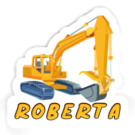Sticker Roberta Excavator Image