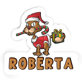 Christmas Cat Sticker Roberta Image