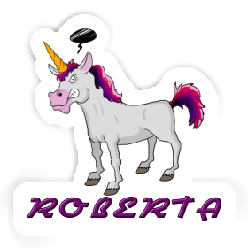 Sticker Roberta Angry Unicorn Image