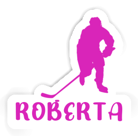 Sticker Roberta Hockey Player Image