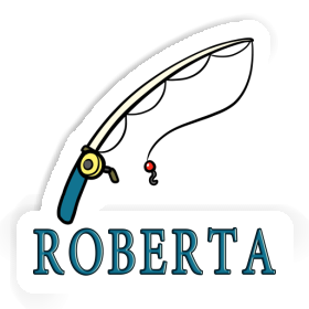 Sticker Roberta Fishing Rod Image