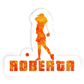 Sticker Roberta Golfer Image