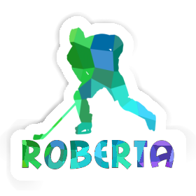 Roberta Sticker Hockey Player Image