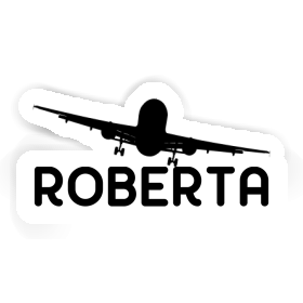 Sticker Airplane Roberta Image