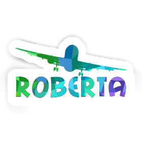 Sticker Airplane Roberta Image
