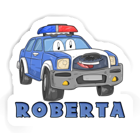 Sticker Roberta Police Car Image