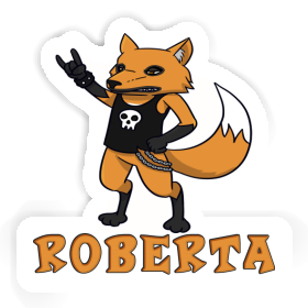 Rocker Fox Sticker Roberta Image