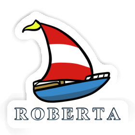 Sticker Roberta Sailboat Image