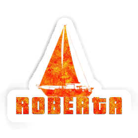 Sailboat Sticker Roberta Image