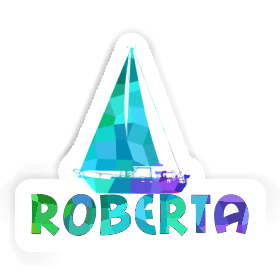 Sailboat Sticker Roberta Image