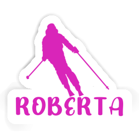 Sticker Skier Roberta Image
