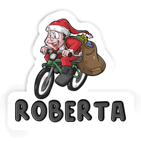 Roberta Sticker Bicycle Rider Image