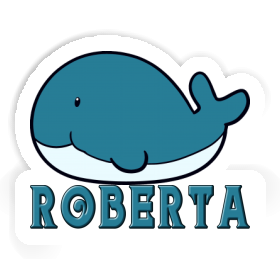 Whale Fish Sticker Roberta Image