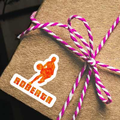 Basketball Player Sticker Roberta Notebook Basketball Player Sticker Roberta Notebook Image