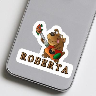 Autocollant Chien guitariste Roberta Notebook Autocollant Chien guitariste Roberta Gift package Image