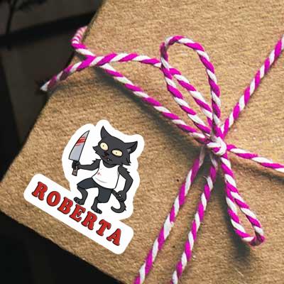 Roberta Sticker Psycho Cat Laptop Roberta Sticker Psycho Cat Laptop Image