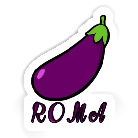 Roma Sticker Aubergine Image