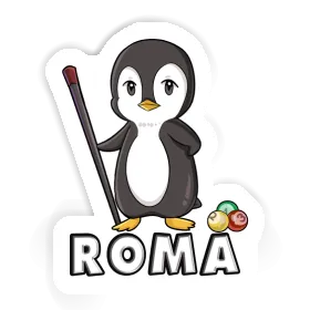 Billiards Player Sticker Roma Image