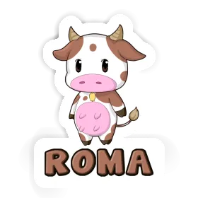 Sticker Cow Roma Image