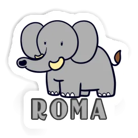 Roma Autocollant Éléphant Image