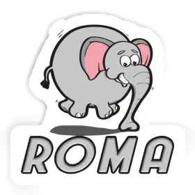 Roma Autocollant Éléphant Image