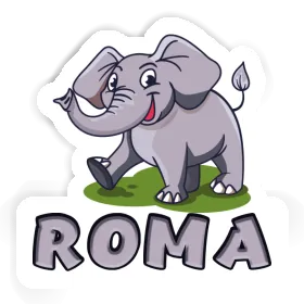 Roma Autocollant Éléphant Image