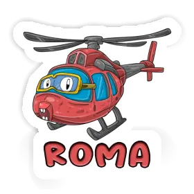 Roma Sticker Helicopter Image