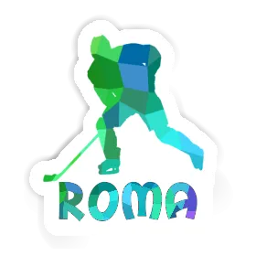 Roma Aufkleber Eishockeyspieler Image