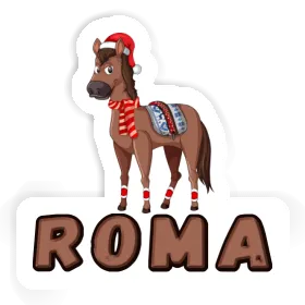 Sticker Christmas Horse Roma Image