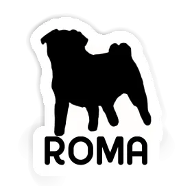 Roma Sticker Pug Image