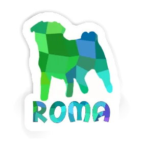 Roma Sticker Pug Image