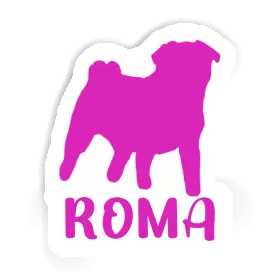 Roma Sticker Pug Image