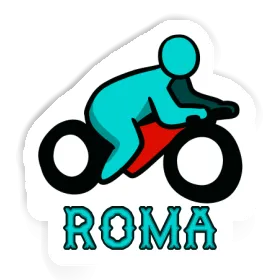 Autocollant Motocycliste Roma Image