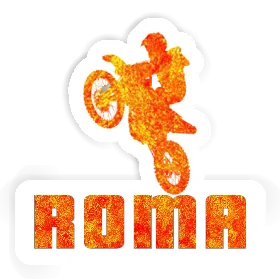 Roma Autocollant Motocrossiste Image