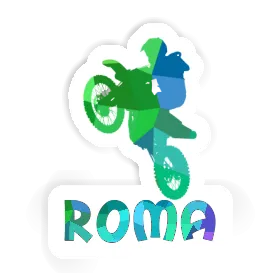 Roma Autocollant Motocrossiste Image